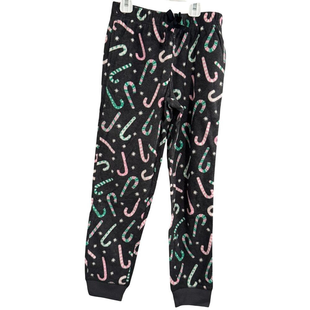 Old Navy Girls Candy Cane Fleece Pajama Pants M (8)